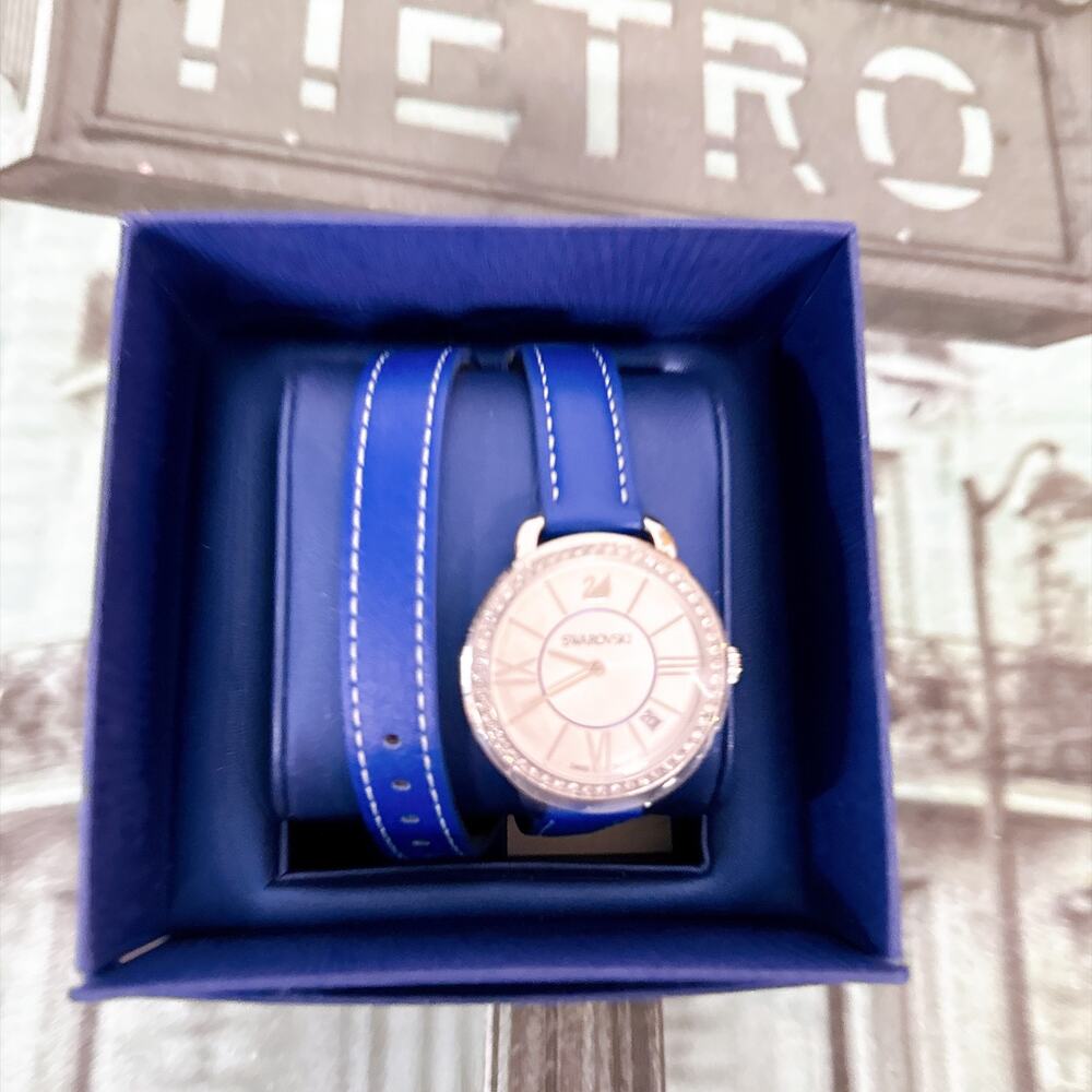 Swarovski Aila Day Double Tour Blue Watch (Style No. 5095944)